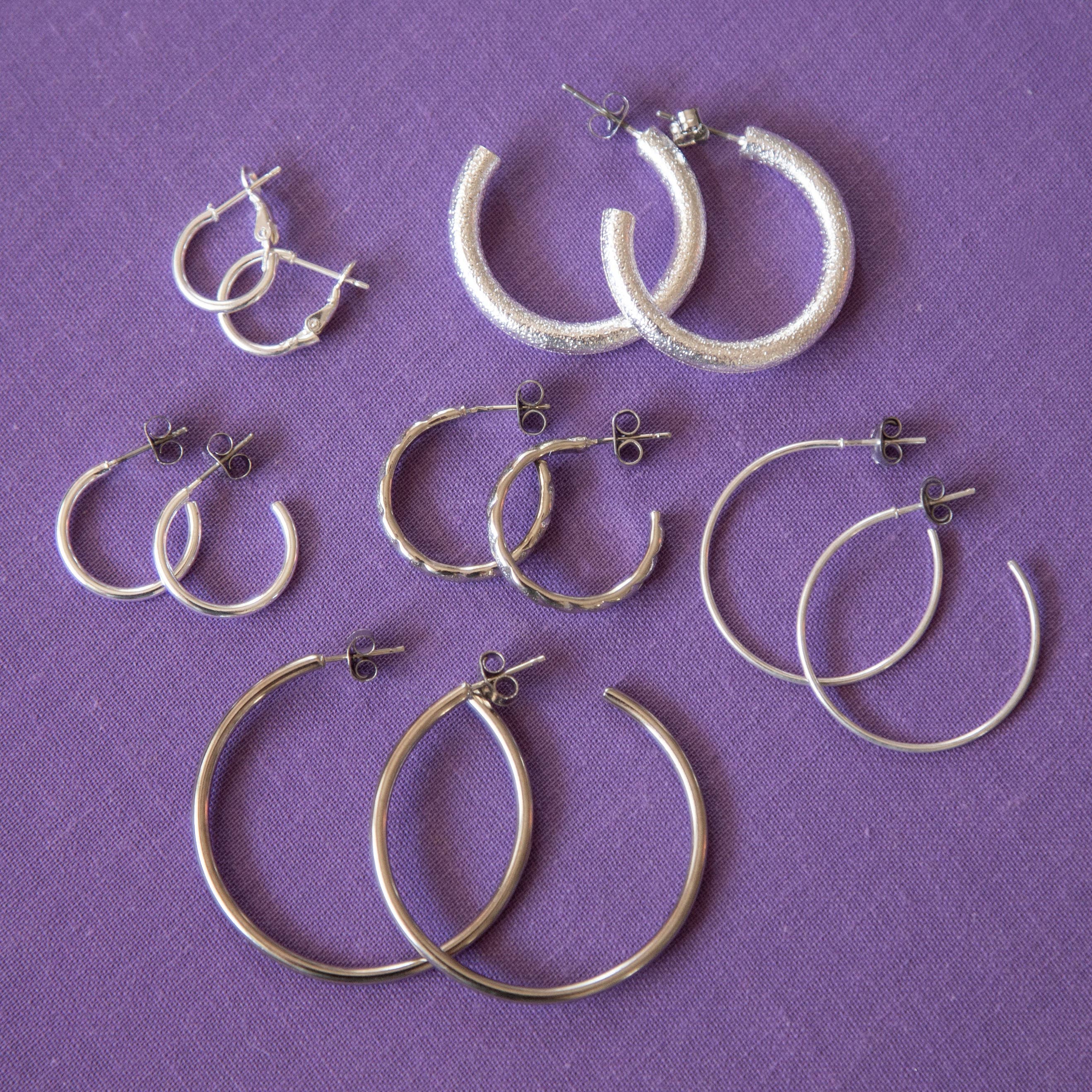 Vintage Silver Hoops - Variety