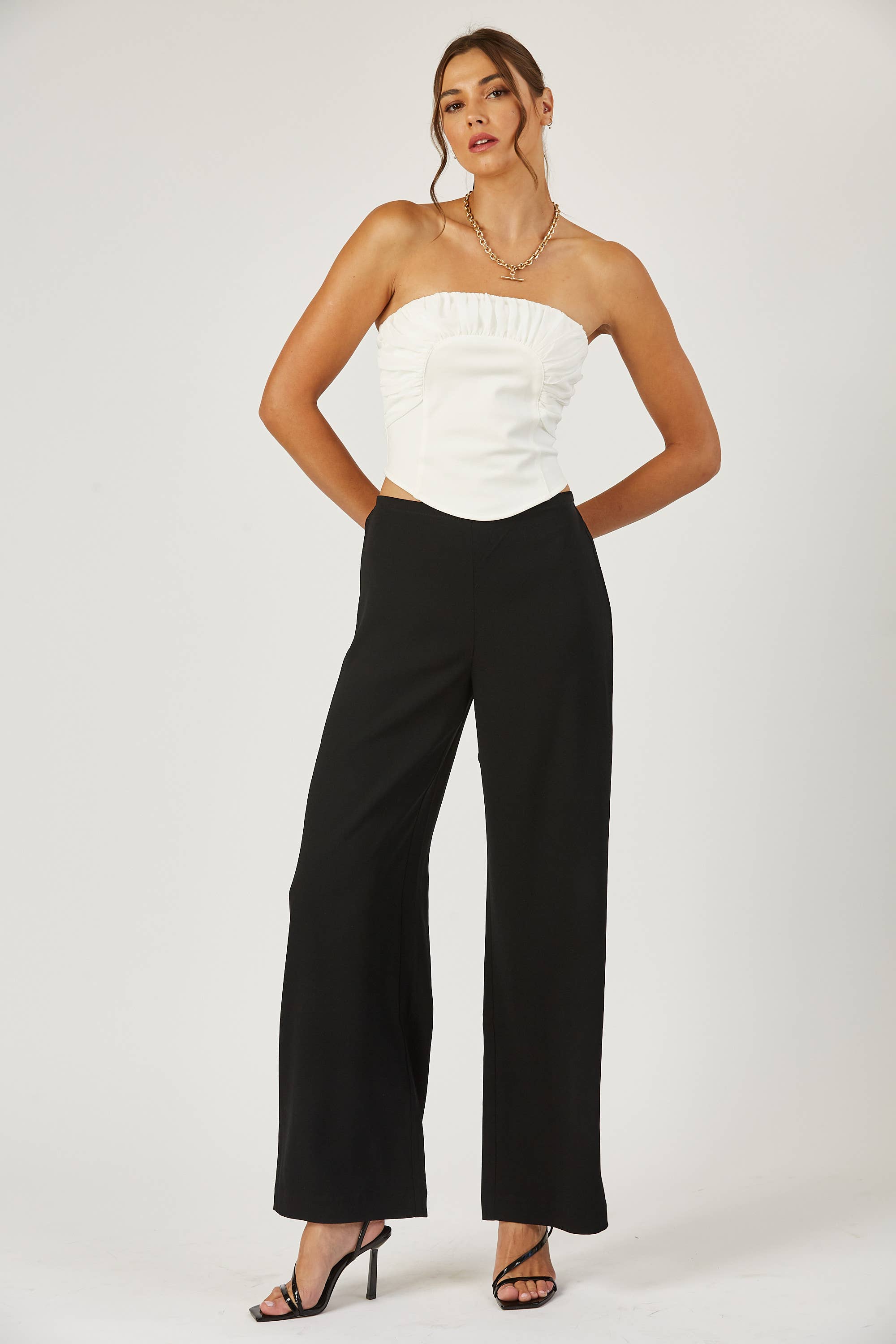 Jenny Strapless Ruched Top