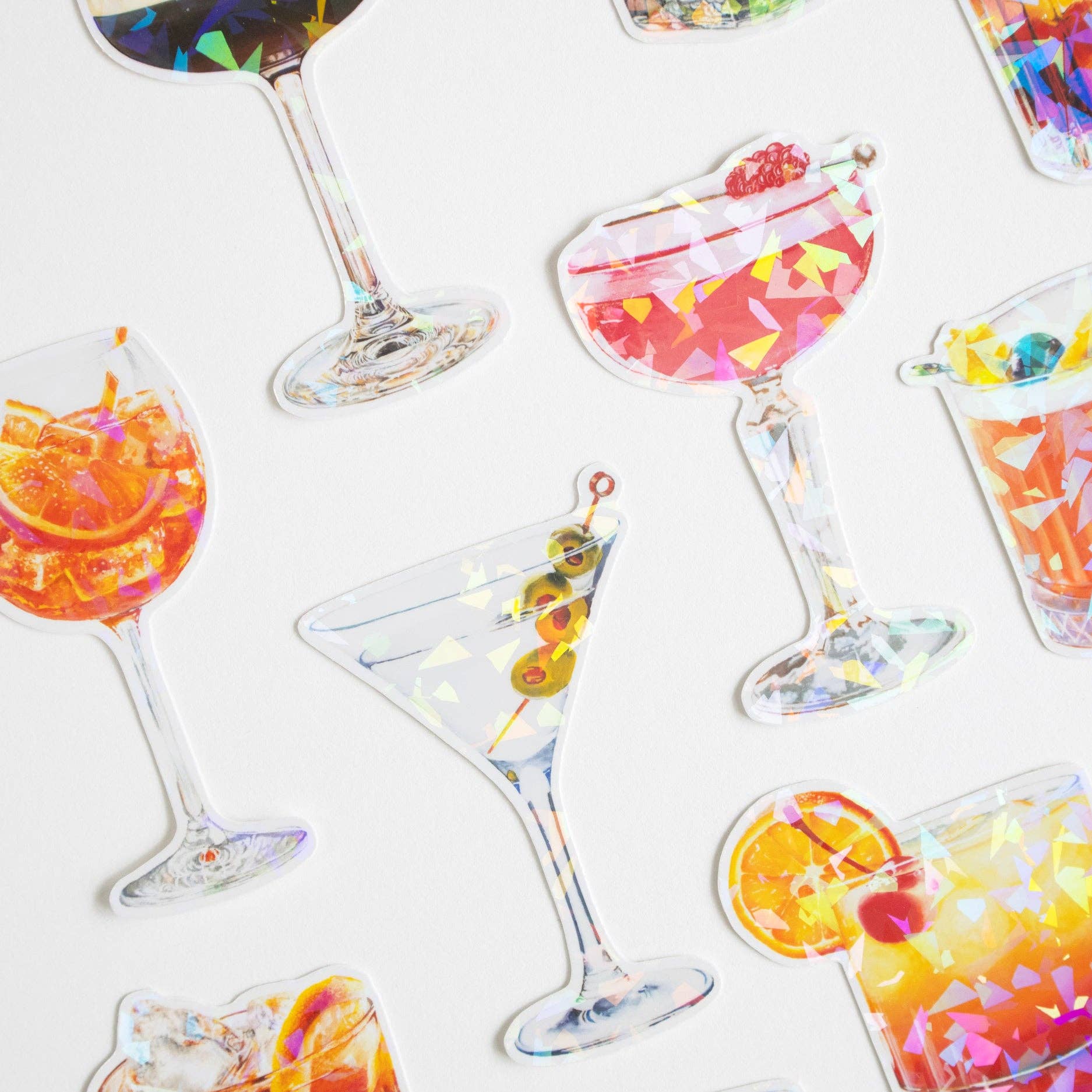 Aperol Spritz Cocktail Prism Vinyl Sticker