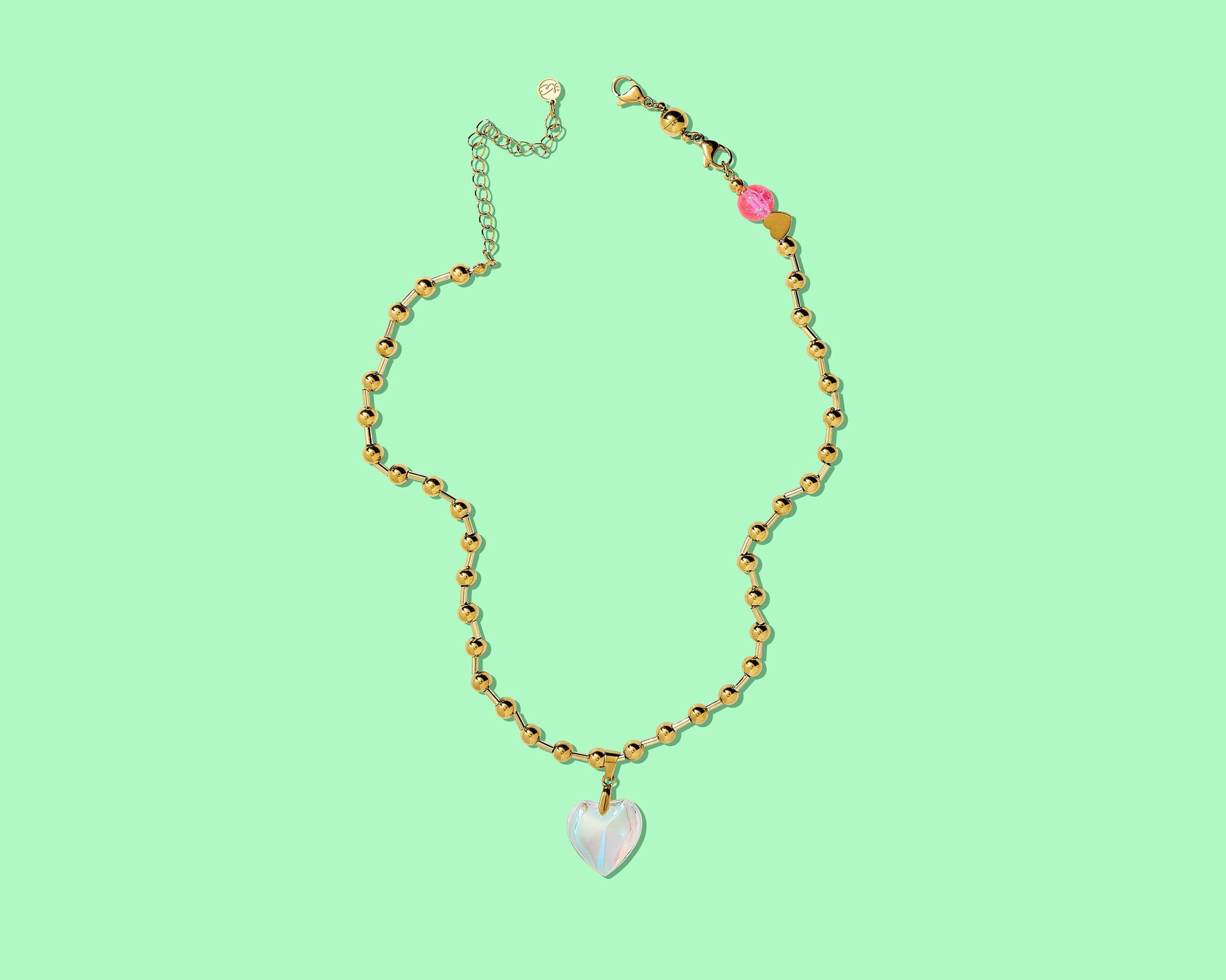 14K Gold-Plated w/Heart Charm