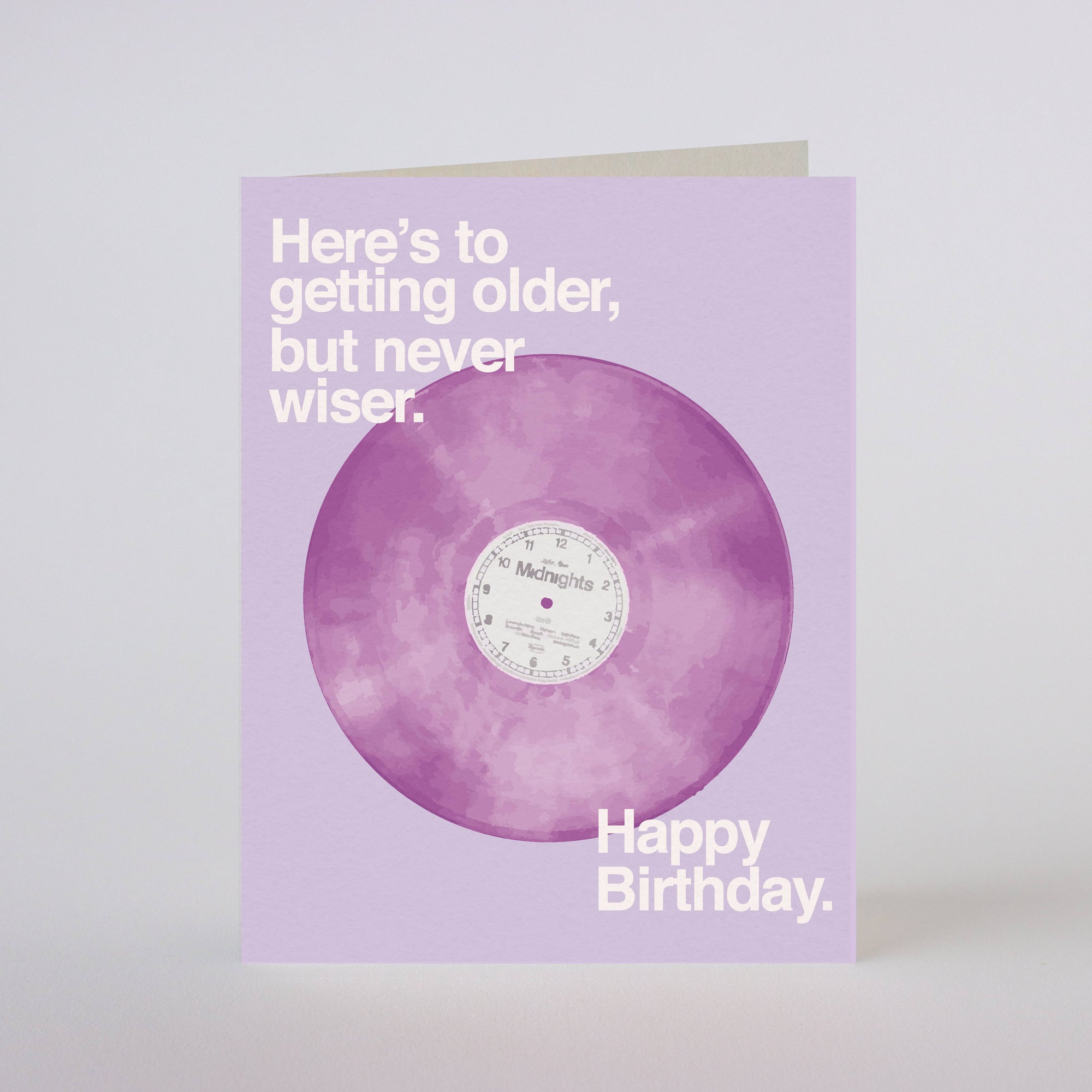 OLDER BUT NEVER WISER BIRTHDAY - greeting card