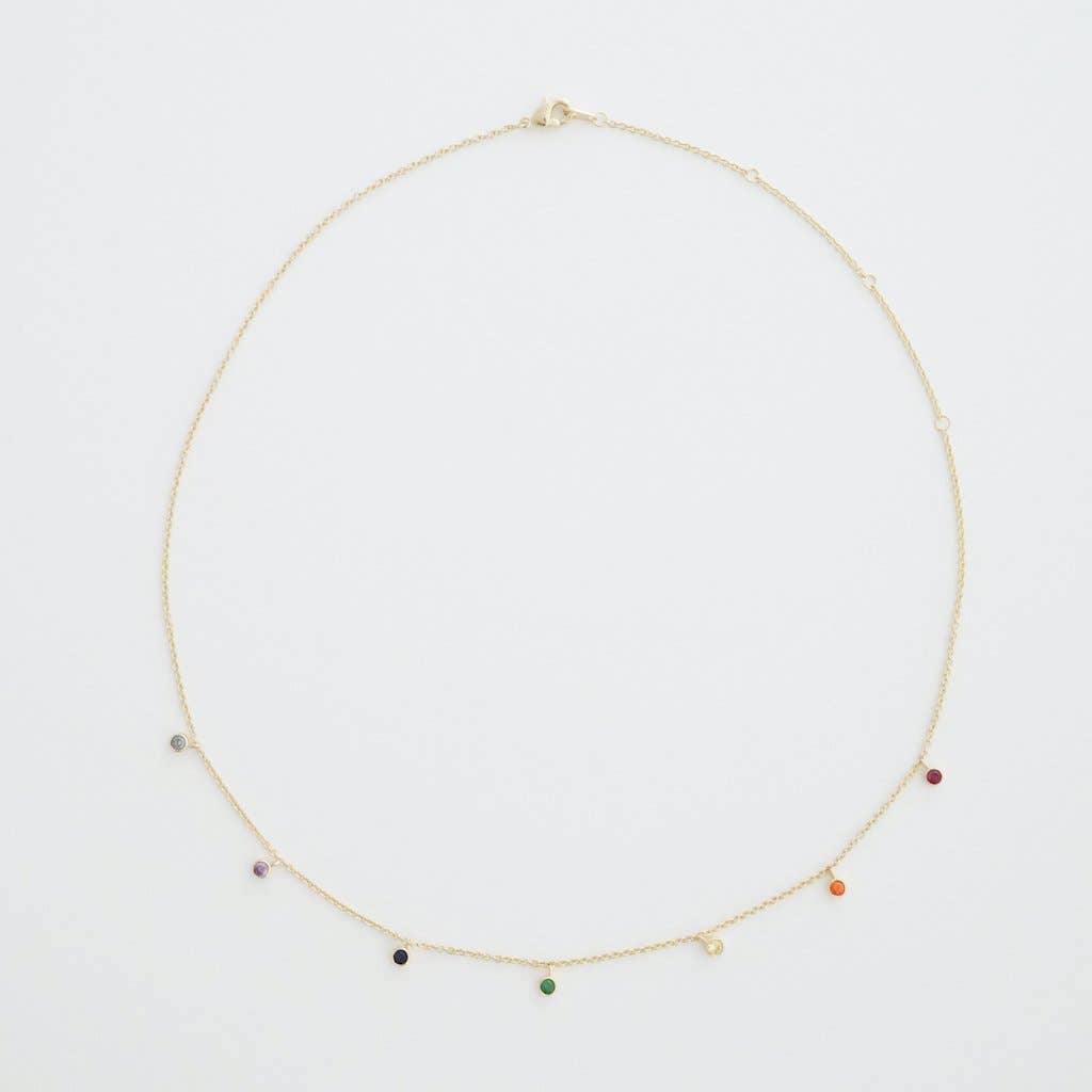 Rainbow Crystal Stardust Necklace