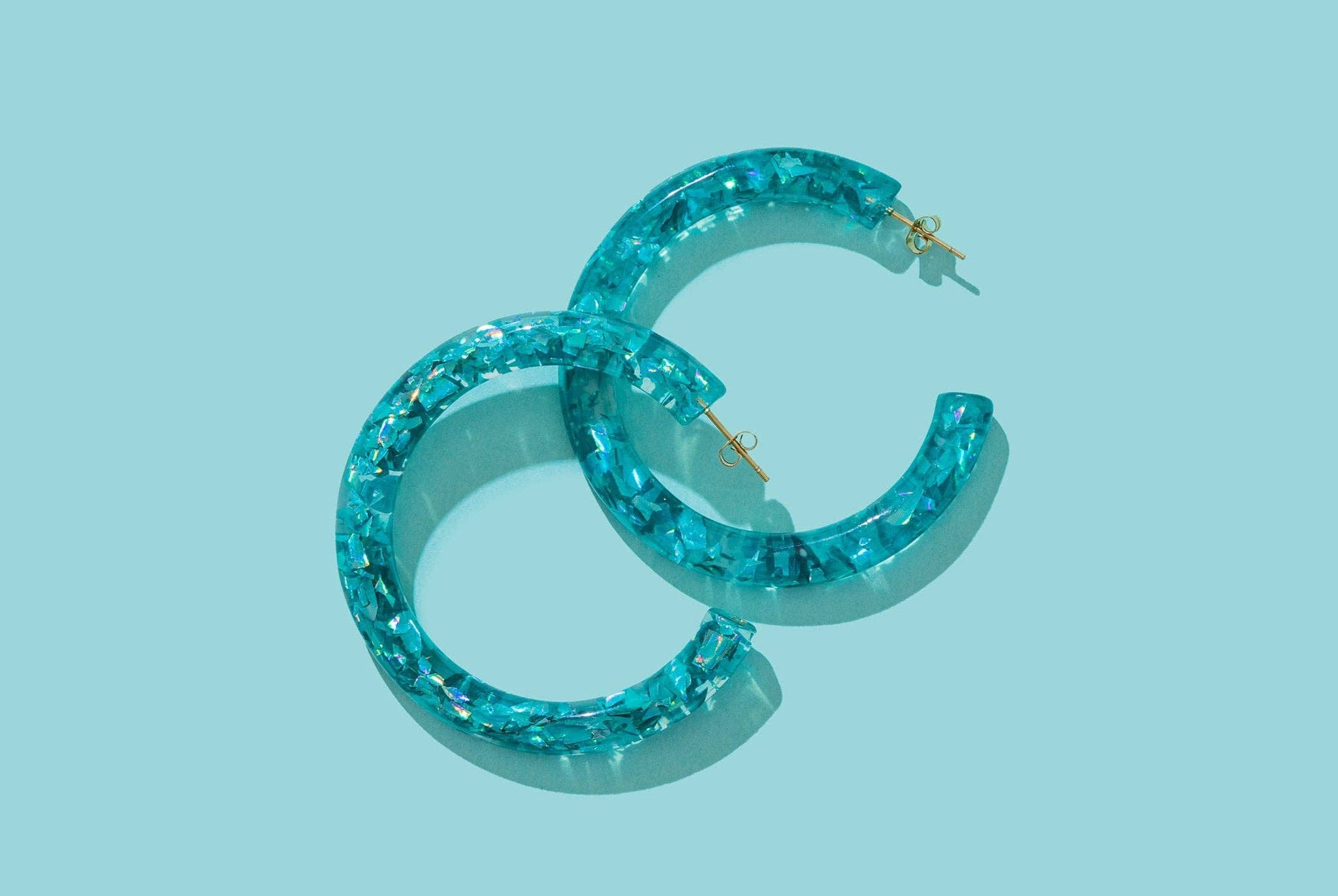 Confetti Hoop Earrings