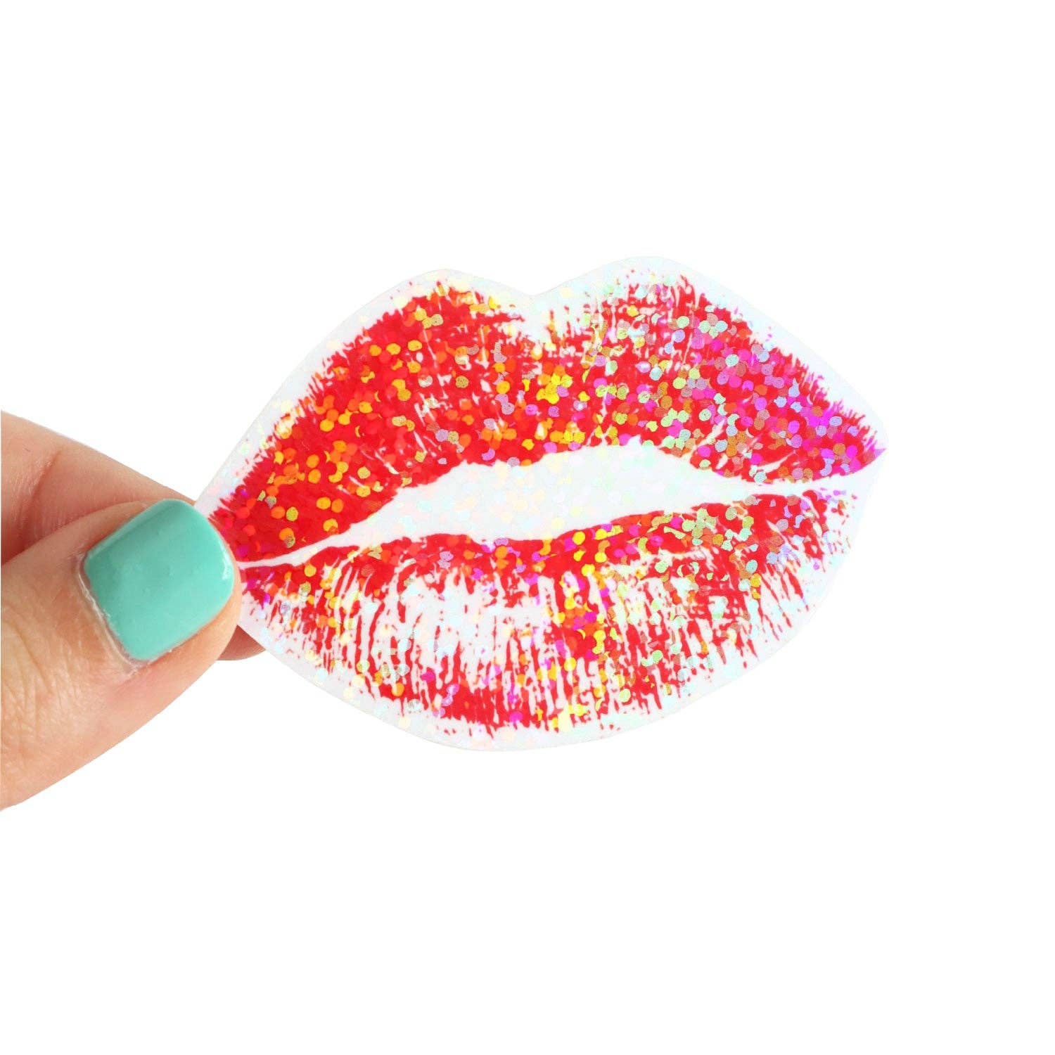Lipstick Kiss / Bisou Glitter Sticker