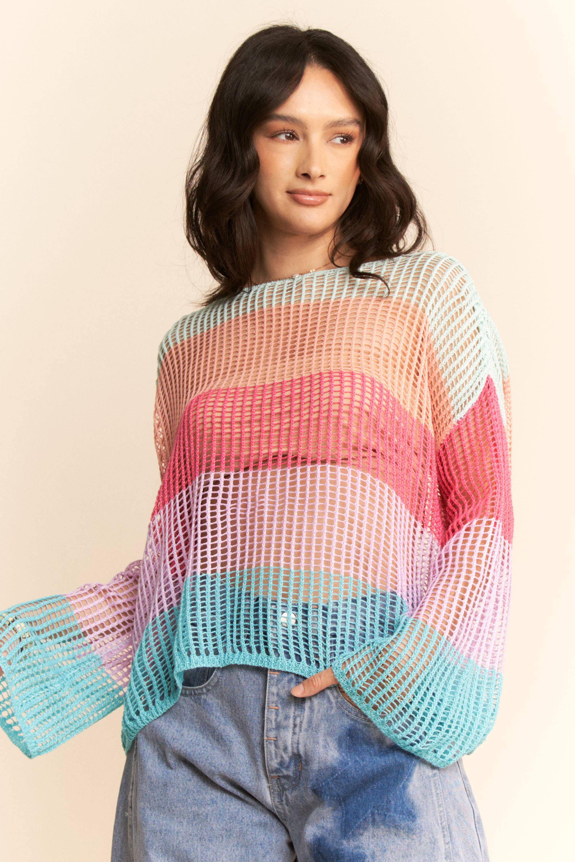 Bell Sleeve Cover-Up Top