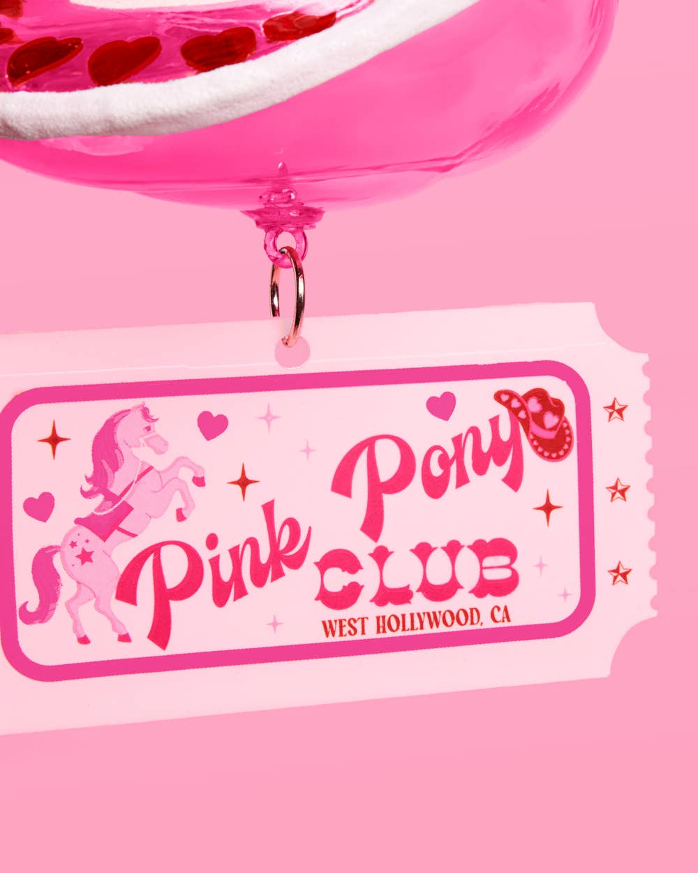 Pink Pony Club Chappell Roan Christmas Ornament - glass