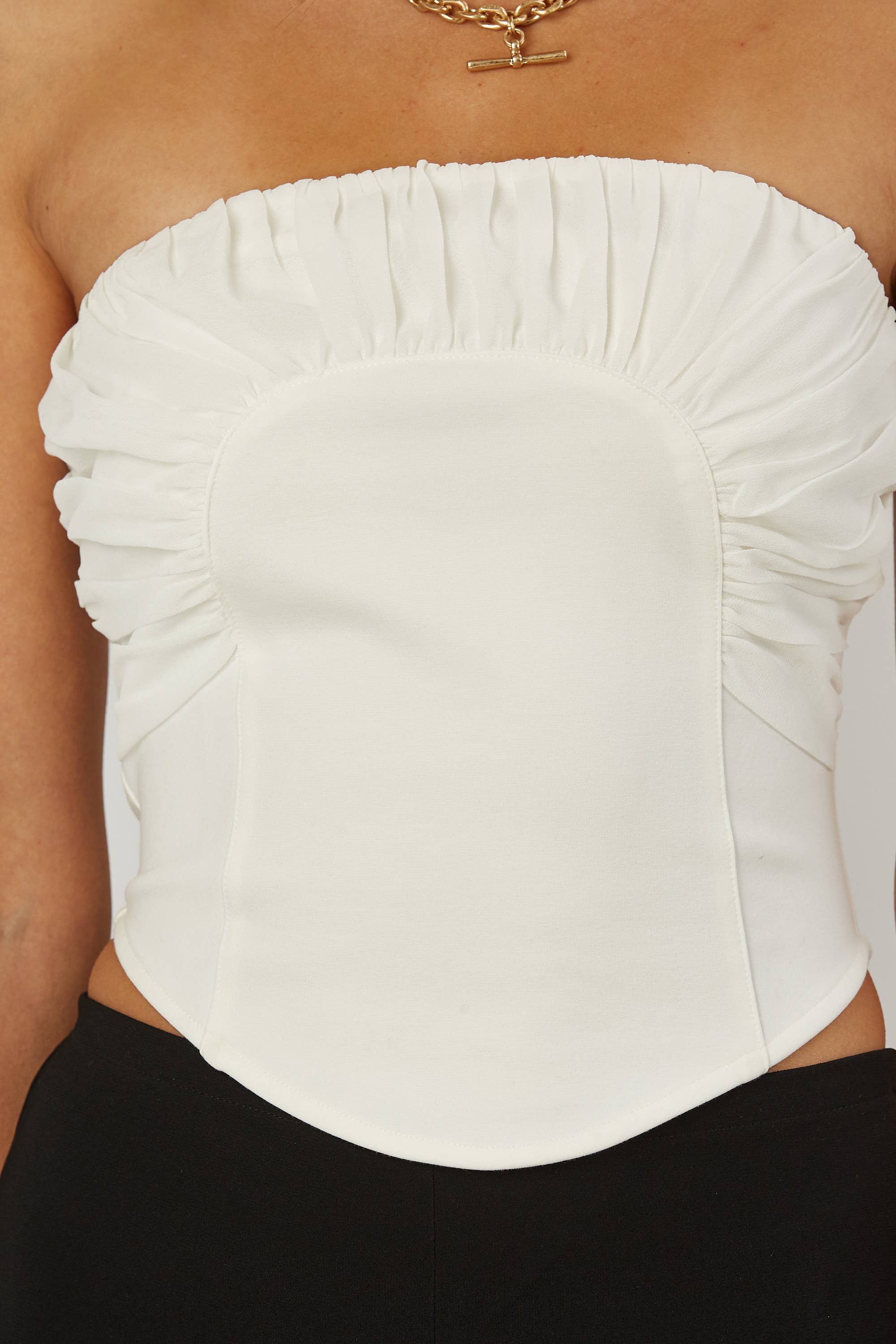 Jenny Strapless Ruched Top