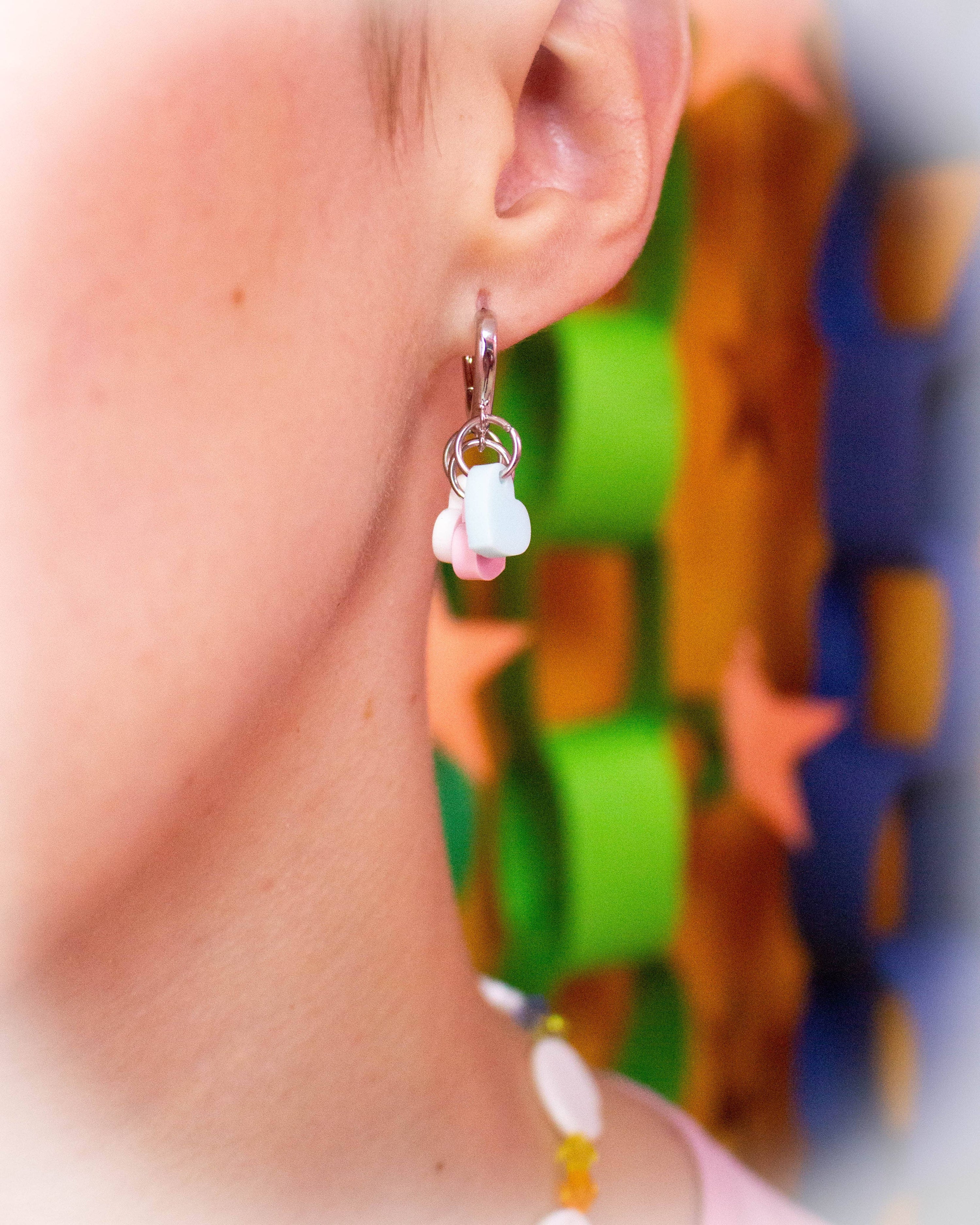 Dainty Trio Heart Pride Earrings
