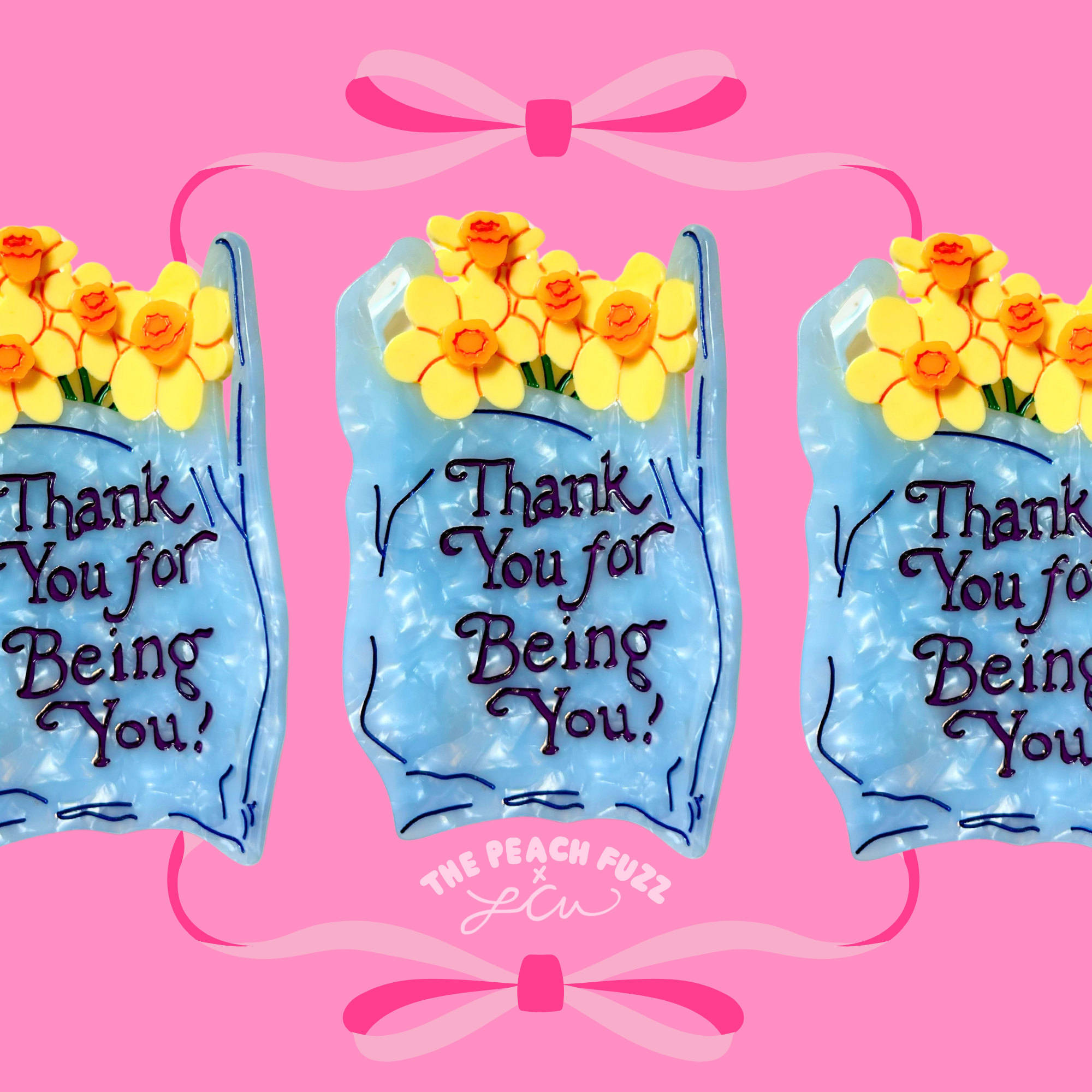 Thank You Bag Hair Claw TPF x Lindsey Cherek Waller