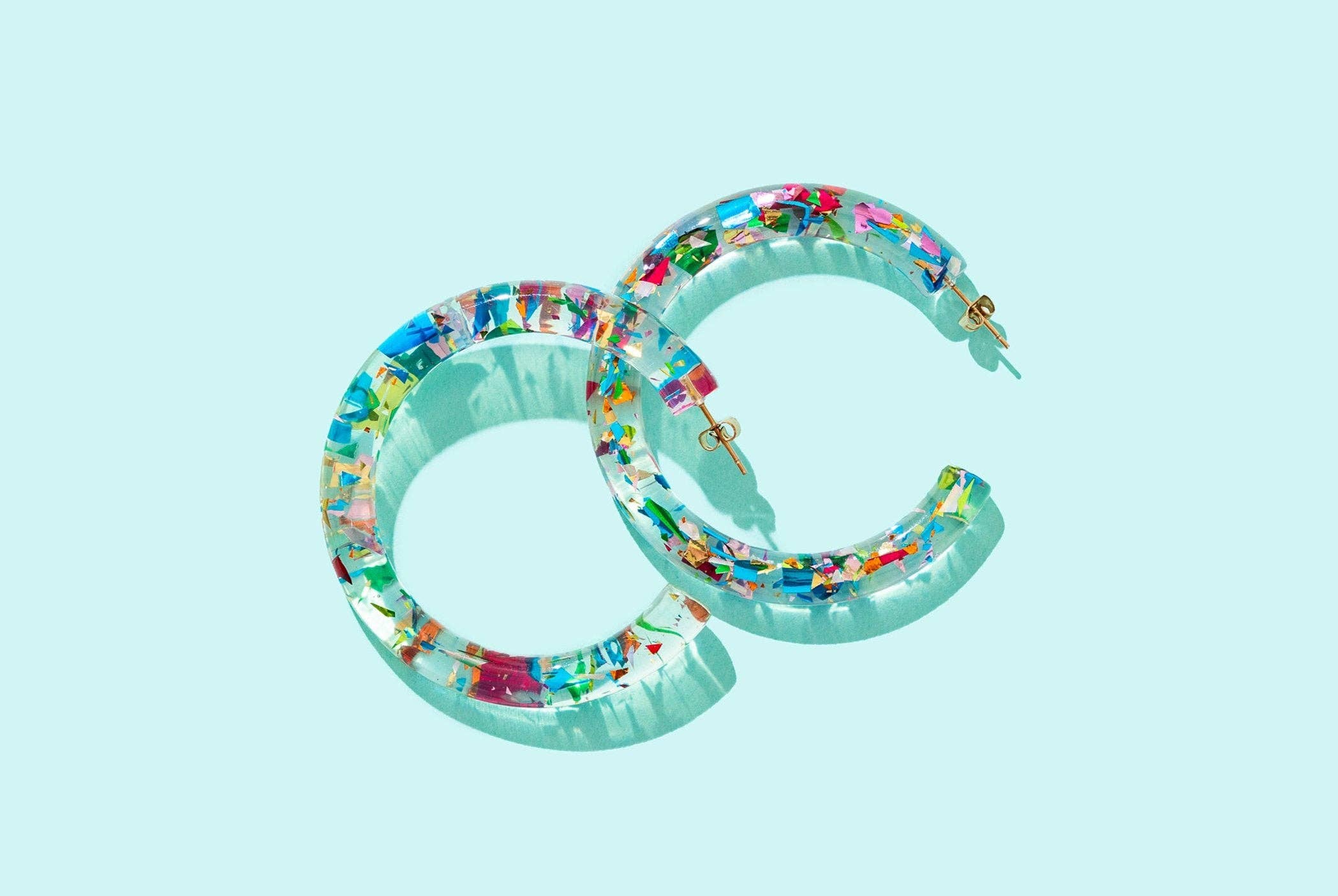 Confetti Hoop Earrings