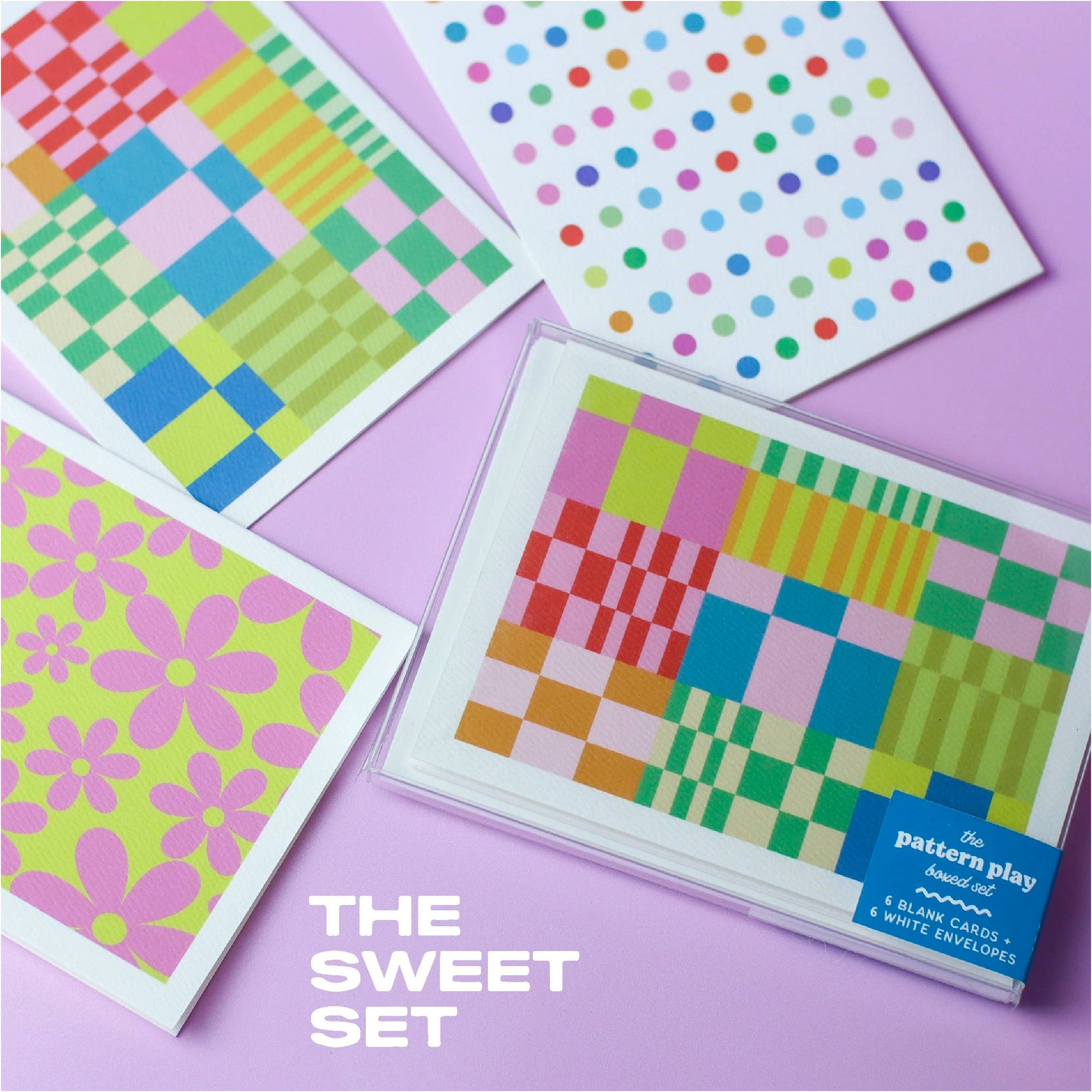 THE SWEET SET: Boxed Set of 6 Blank Cards