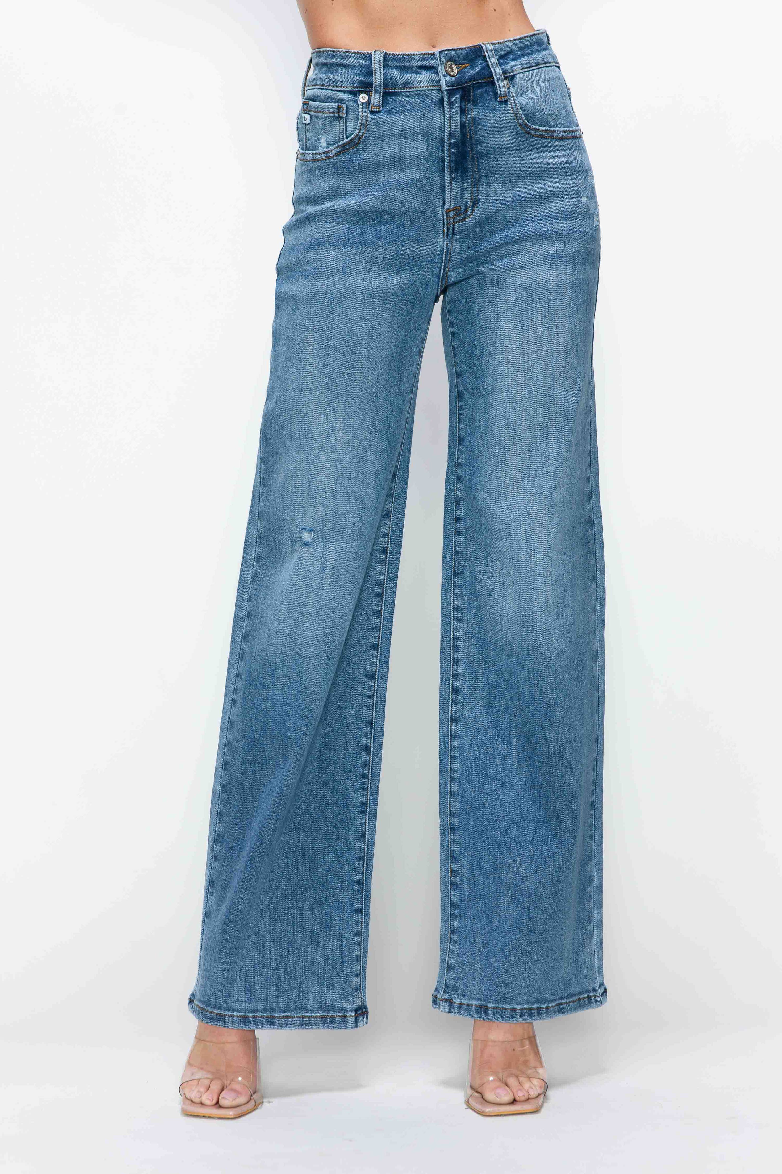High Rise Wide Leg Jeans