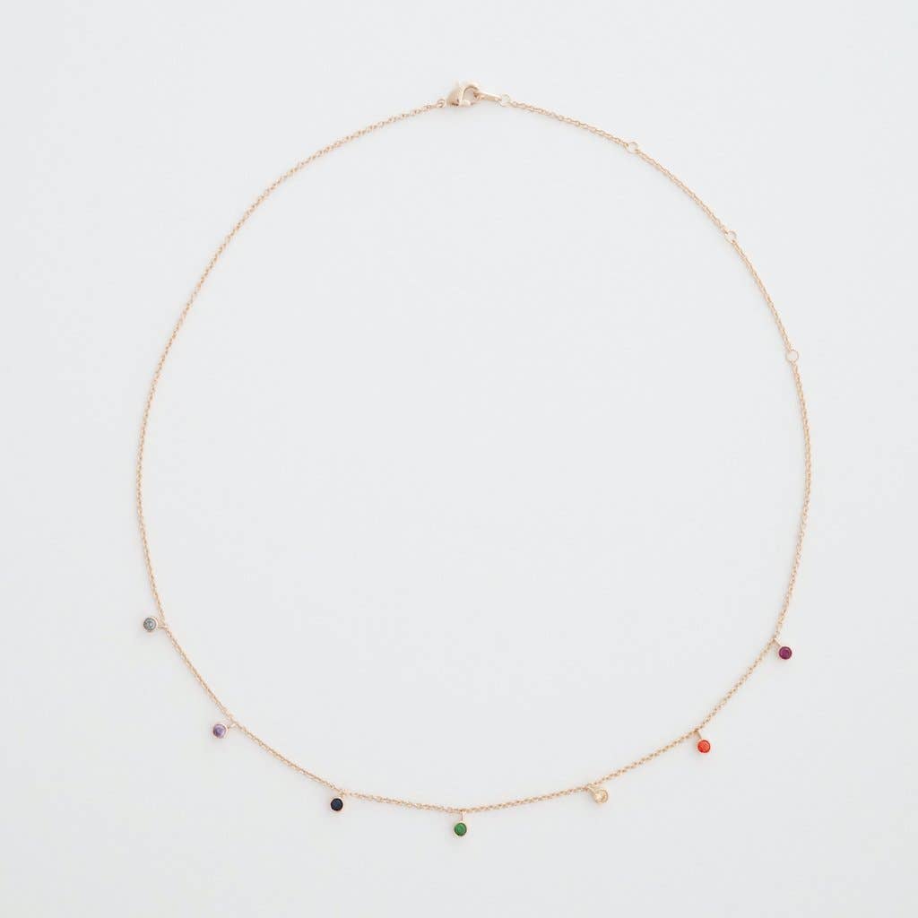 Rainbow Crystal Stardust Necklace