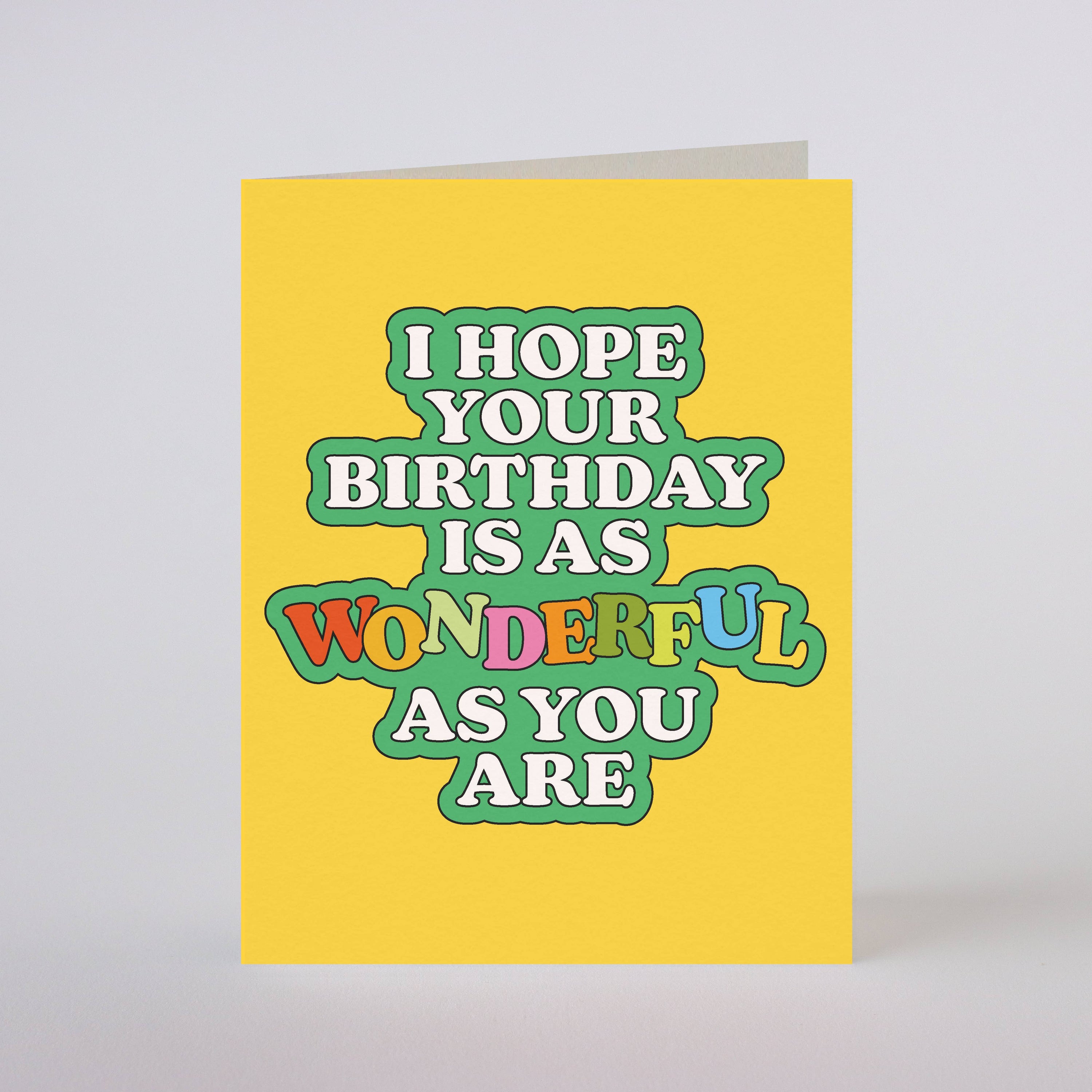 WONDERFUL BIRTHDAY  - greeting card
