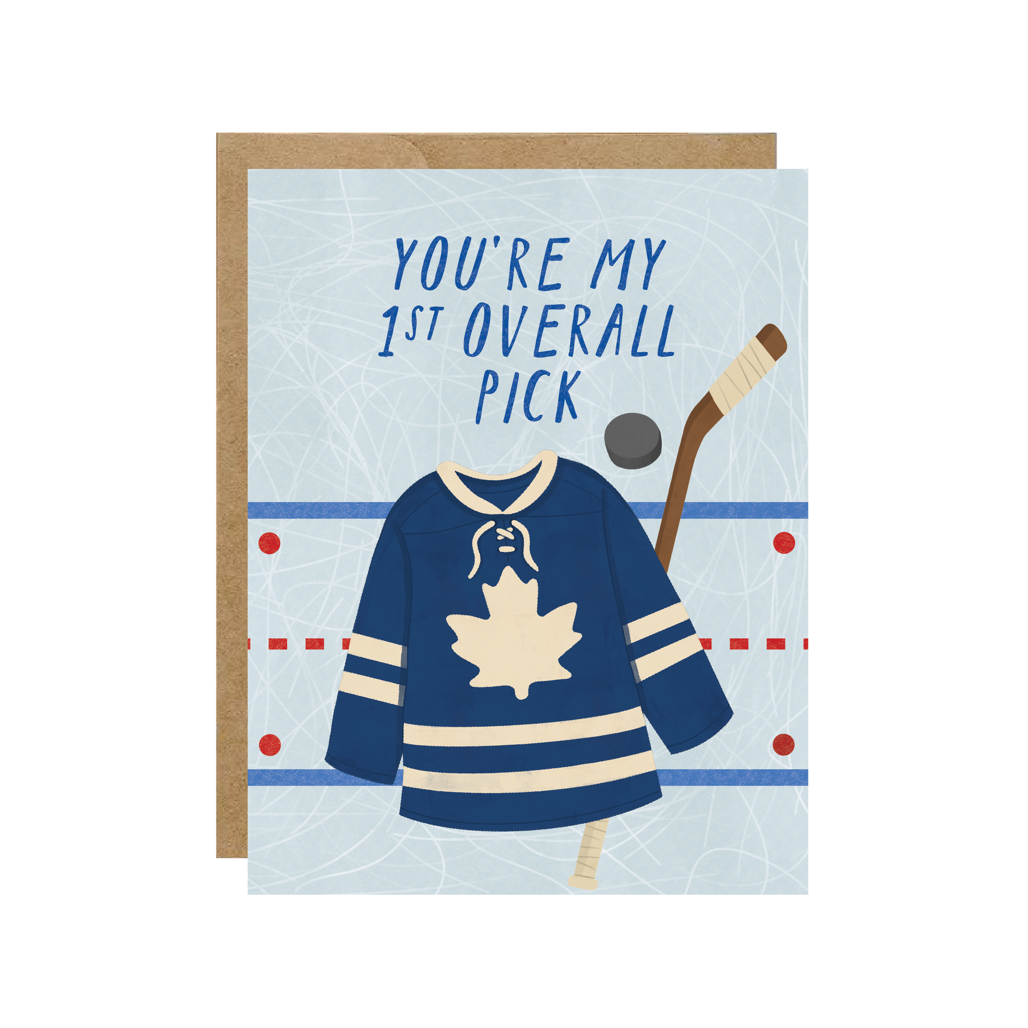 First Overall Pick Toronto Leaf Hockey Jersey -Birthday Card