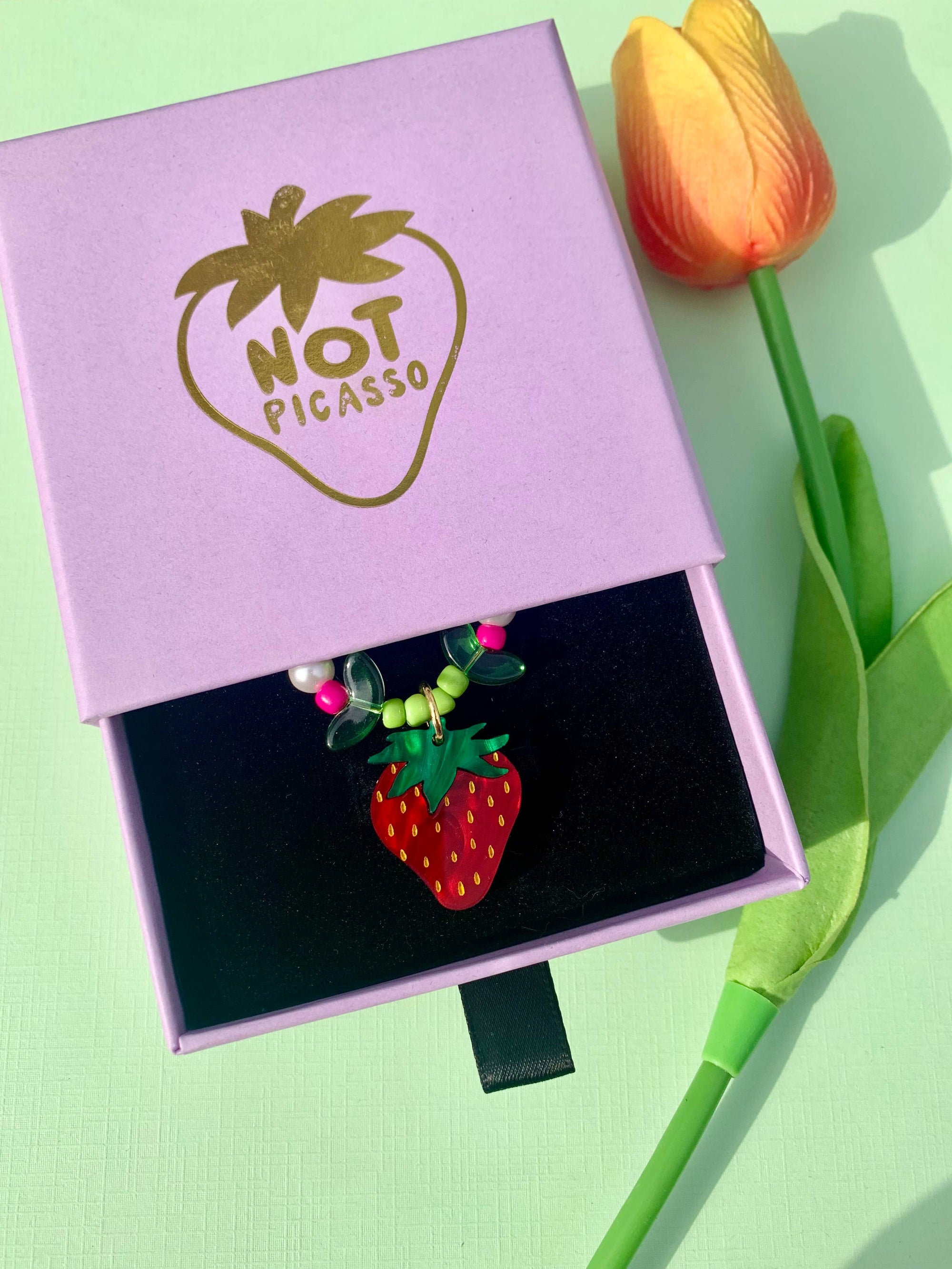 Baby Berry Beaded Necklace