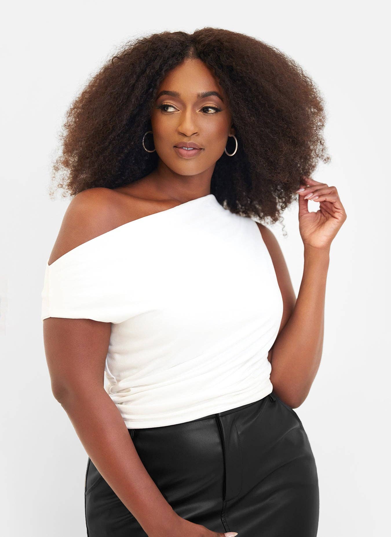 Essential Asymmetrical Short Sleeve Top