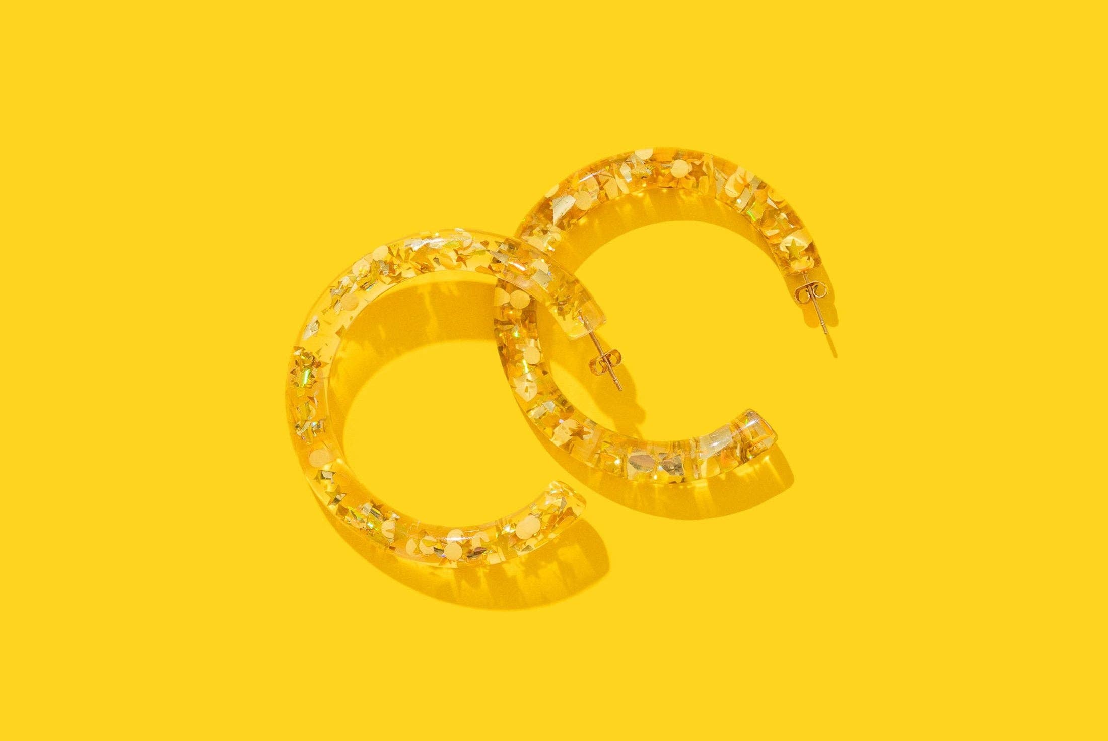 Confetti Hoop Earrings