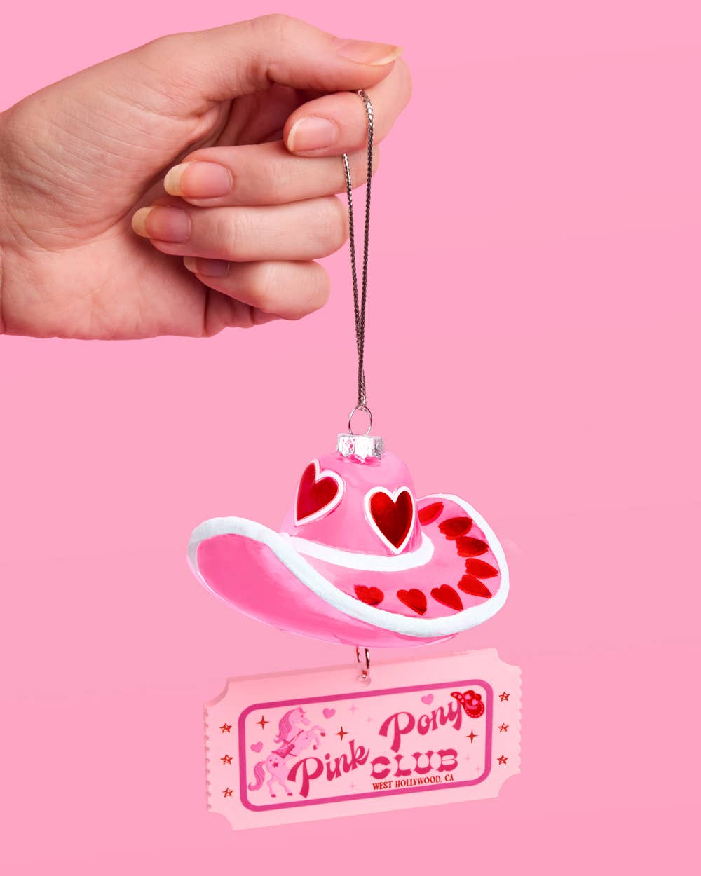 Pink Pony Club Chappell Roan Christmas Ornament - glass