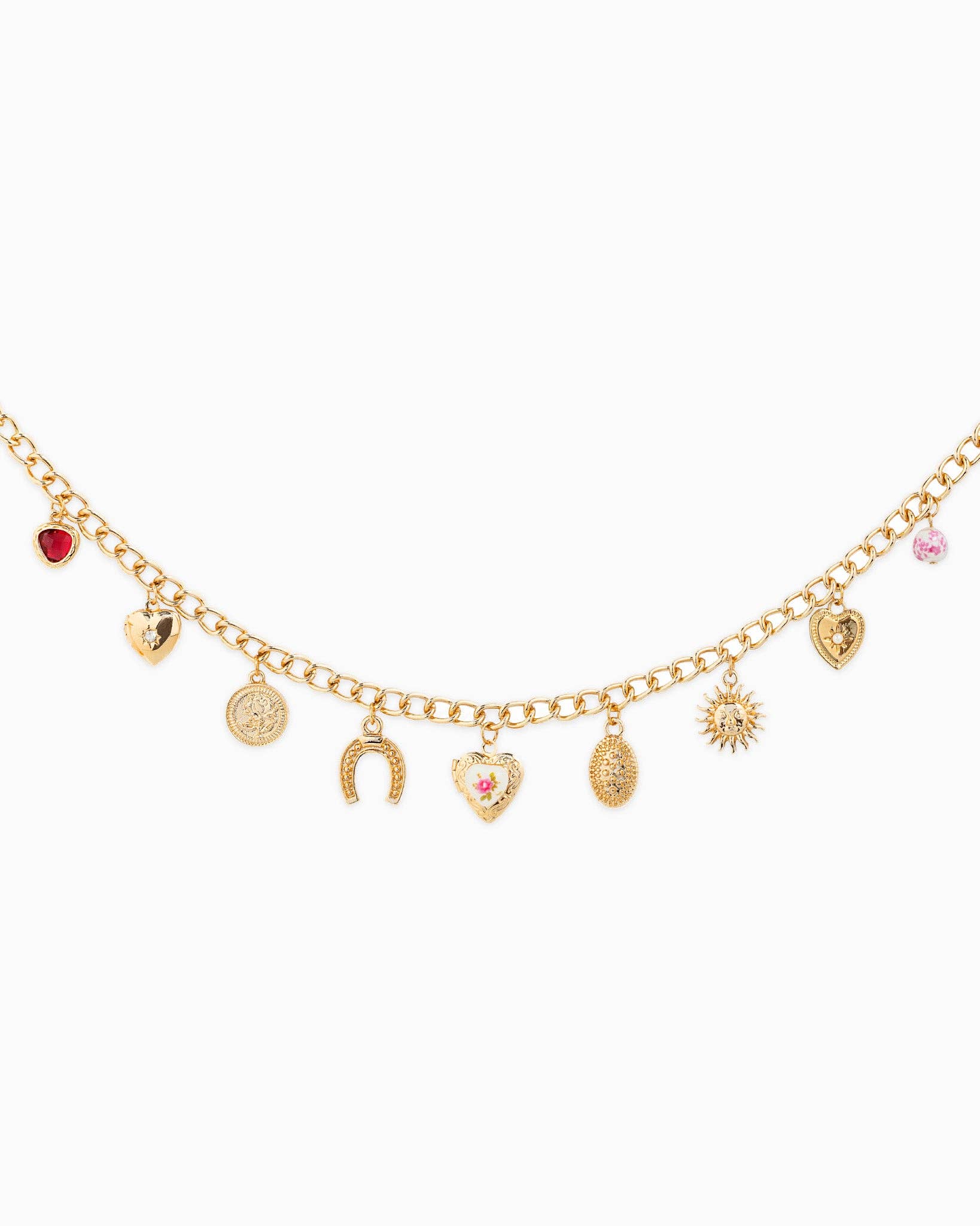 Western Ceramic Heart Bag Chain