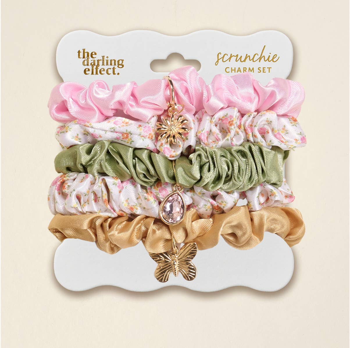 Scrunchie Charm Set–Endless Daydream Cream