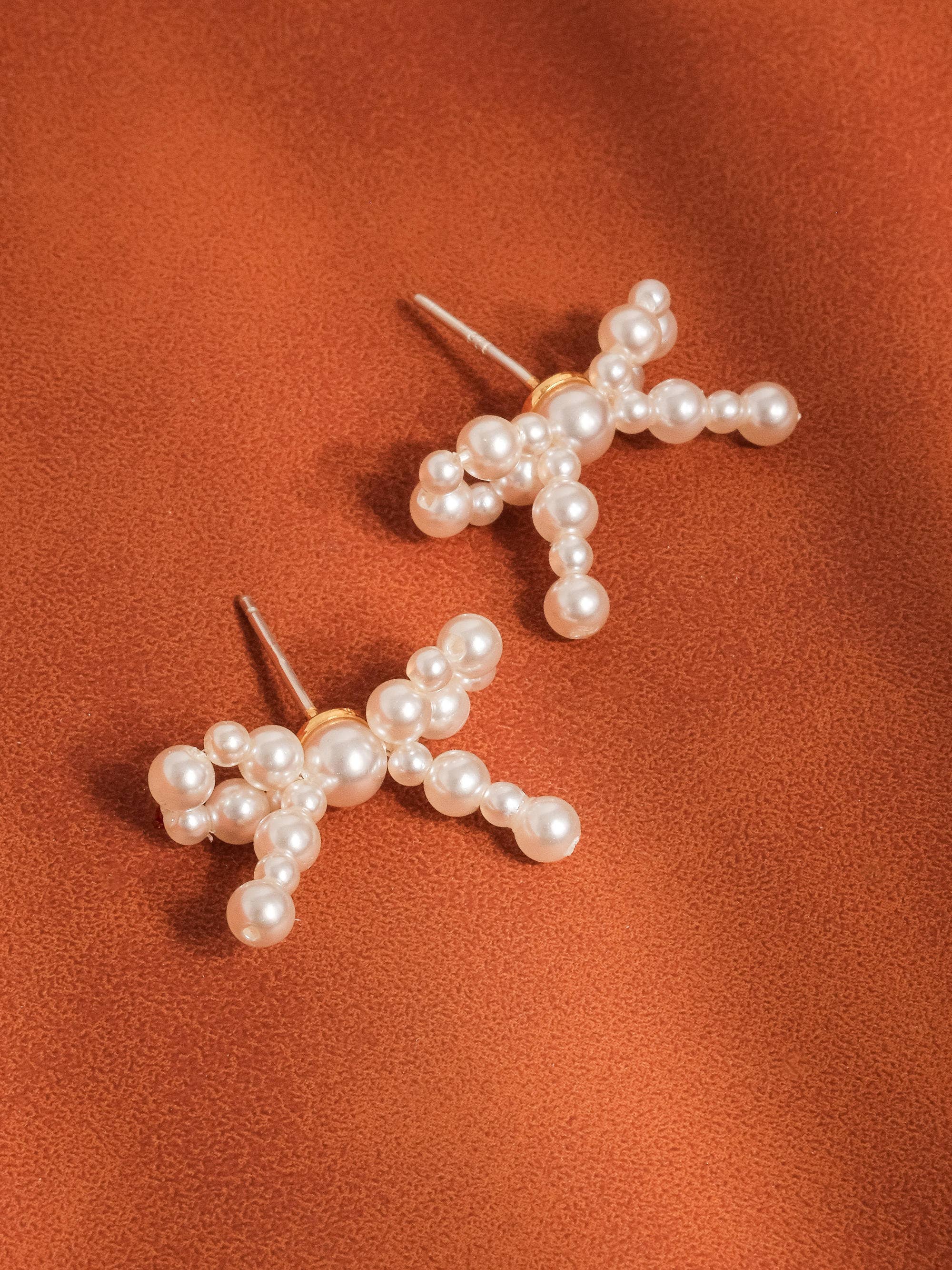 Pépin 18K Gold Bow Pearl Earring, Ring