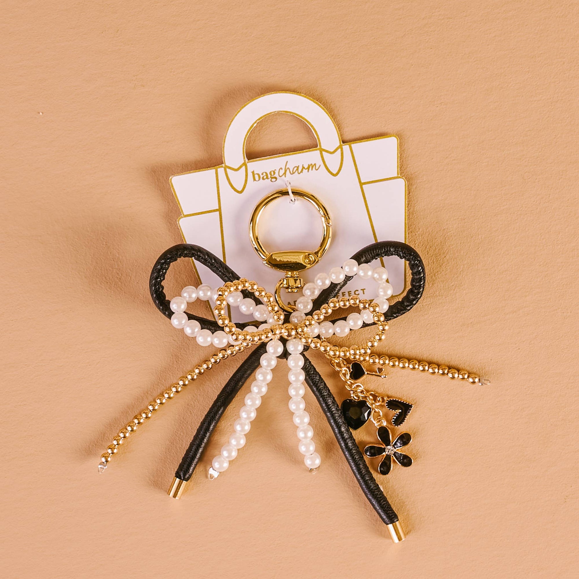 Layered Bows Bag Charm-Luxe Glam