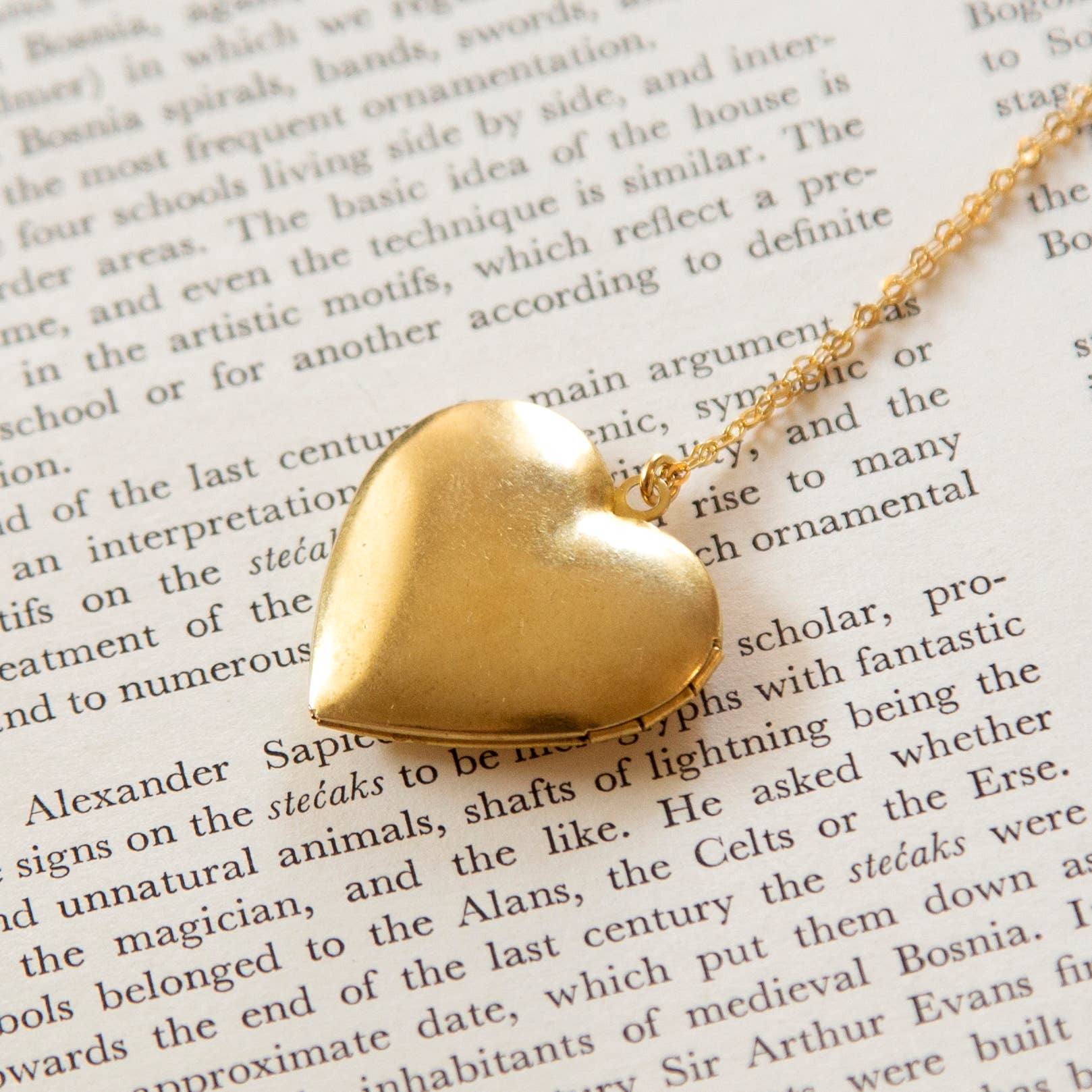 Vintage 'I Love You' Heart Locket Necklace