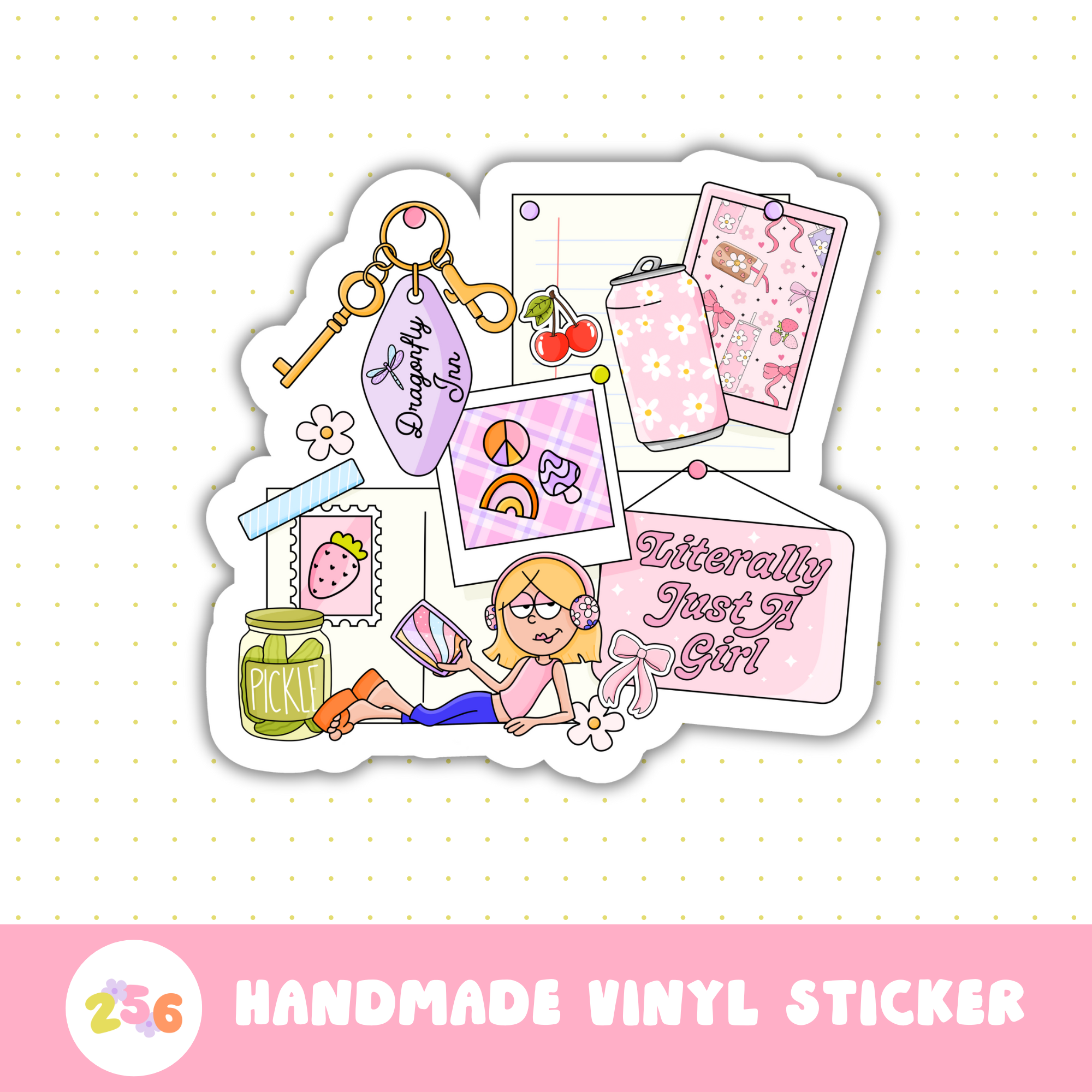 Literally Just A Girl Sticker